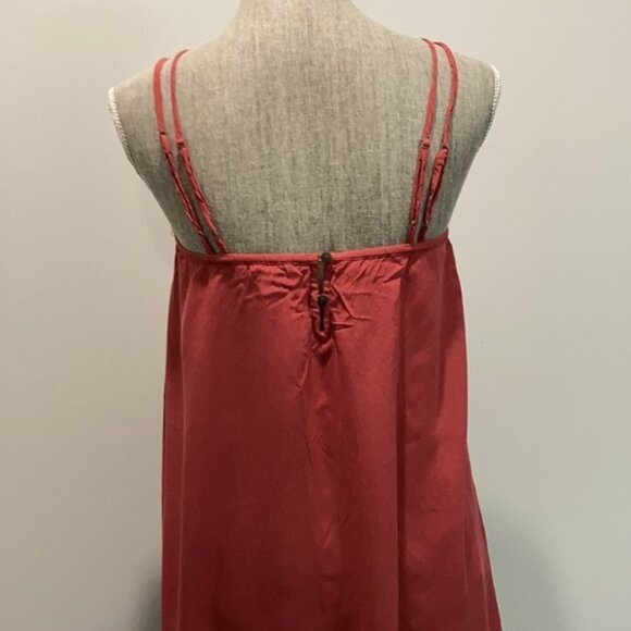 AMERICAN Eagle Red Embroidered Cami Tank Dress - Picture 6 of 15
